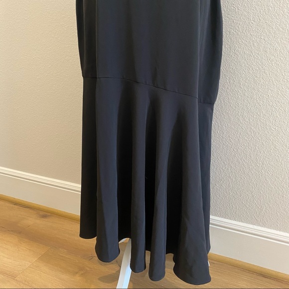 WAYF black long maxi dress with cutout large - Picture 3 of 8